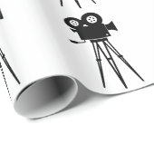 Klassieke filmcamera cadeaupapier (Rol Hoek)