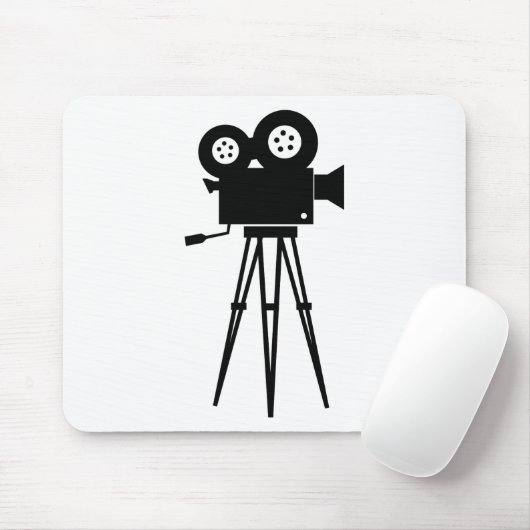 Klassieke filmcamera muismat (Met muis)