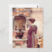 Klassieke Fine Art Vrouw Briefkaart (Voorkant / Achterkant)