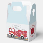 Klassieke Firetruck Kinder gunst box Bedankdoosjes (Geopend)