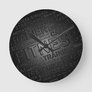 Klassieke fitness wandklok