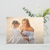 Klassieke Flair | Kerst Foto Kaart (Staand voorkant)