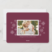 Klassieke Flair | Kerst Foto Kaart (Achterkant)