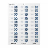 Klassieke flair Return Address Label (Full Sheet)