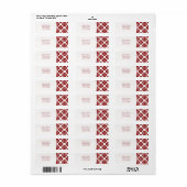 Klassieke flair Return Address Label (Full Sheet)