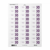 Klassieke flair Return Address Label (Full Sheet)
