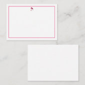 Klassieke Flamingo Notitiekaartje (Voorkant / Achterkant)