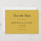 Klassieke Flat Wedding Save the Date met Modern St (Voorkant)