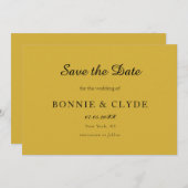 Klassieke Flat Wedding Save the Date met Modern St (Voorkant / Achterkant)