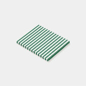 Klassieke Fles Groene en Witte Strepen Post-it® Notes (Schuin)