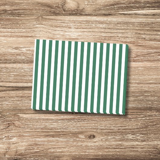 Klassieke Fles Groene en Witte Strepen Post-it® Notes