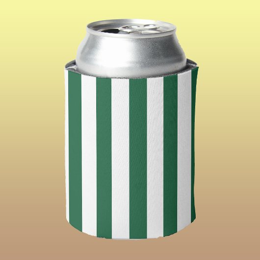  Klassieke flesjes Groen en Witte strepen Blikjeskoeler