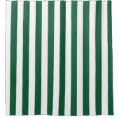 Klassieke flesjes Groen en Witte strepen Douchegordijn (Voorkant)