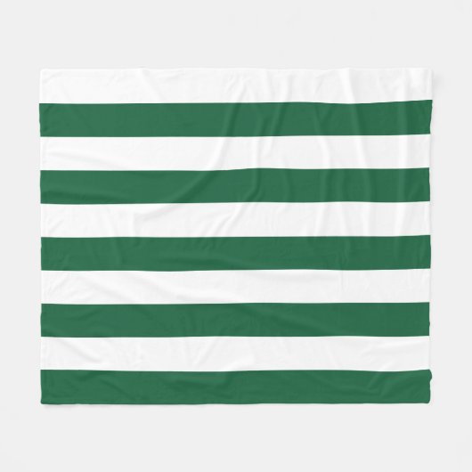 Klassieke flesjes Groen en Witte strepen Fleece Deken (Voorkant (Horizontaal))