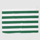  Klassieke flesjes Groen en Witte strepen Golfhanddoek (Horizontaal)
