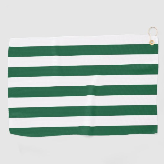  Klassieke flesjes Groen en Witte strepen Golfhanddoek (Horizontaal)