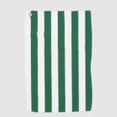  Klassieke flesjes Groen en Witte strepen Golfhanddoek (Voorkant)