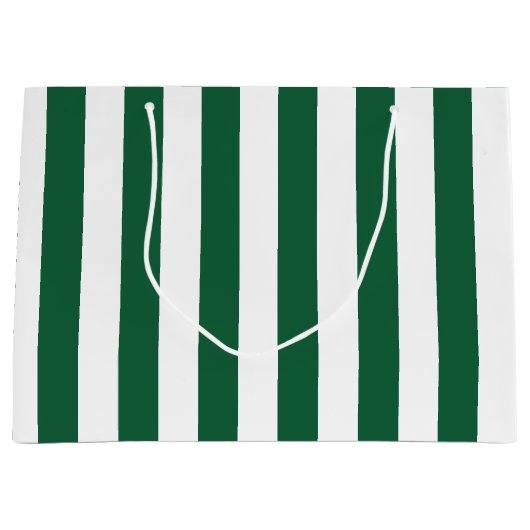  Klassieke flesjes Groen en Witte strepen Groot Cadeauzakje (Voorkant)