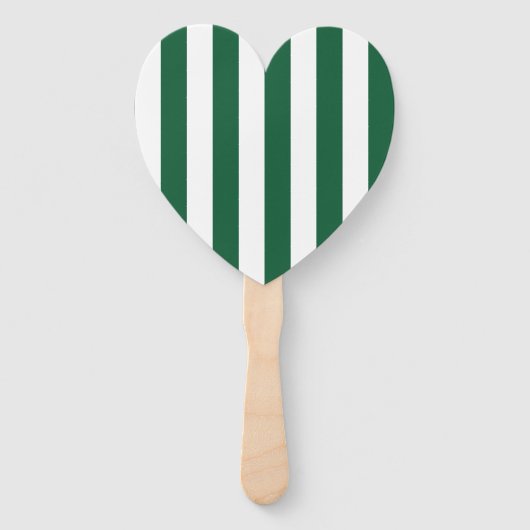 Klassieke flesjes Groen en Witte strepen Handwaaier (Voorkant)