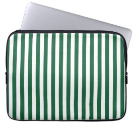  Klassieke flesjes Groen en Witte strepen Laptop Sleeve