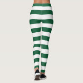  Klassieke flesjes Groen en Witte strepen Leggings (Achterkant)
