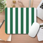 Klassieke flesjes Groen en Witte strepen Muismat