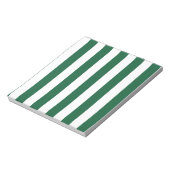 Klassieke flesjes Groen en Witte strepen Notitieblok (Linkerzijde)