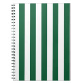 Klassieke flesjes Groen en Witte strepen Notitieboek (Voorkant)