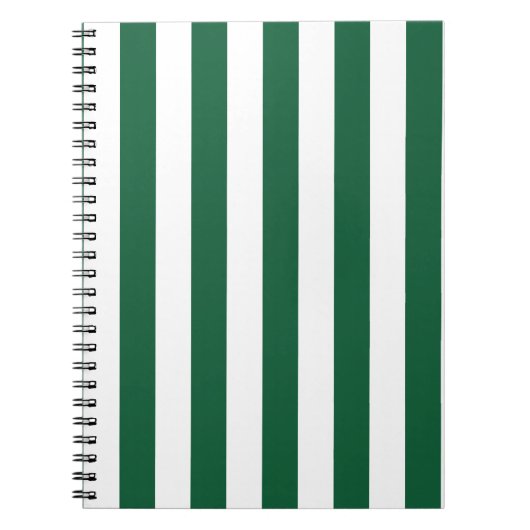 Klassieke flesjes Groen en Witte strepen Notitieboek (Voorkant)