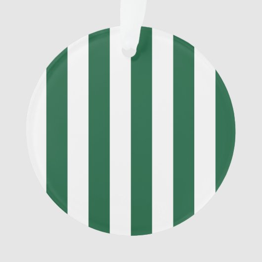  Klassieke flesjes Groen en Witte strepen Ornament (voorkant)