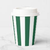  Klassieke flesjes Groen en Witte strepen Papieren Bekers (Achterkant)