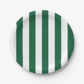  Klassieke flesjes Groen en Witte strepen Papieren Bordje (Voorkant)