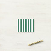 Klassieke flesjes Groen en Witte strepen Post-it® Notes (Op bureau)