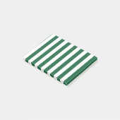 Klassieke flesjes Groen en Witte strepen Post-it® Notes (Schuin)