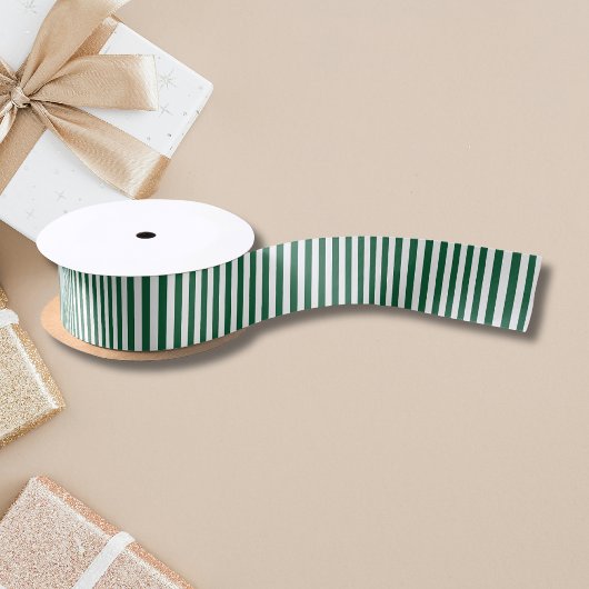Klassieke flesjes Groen en Witte strepen Satijnen Lint