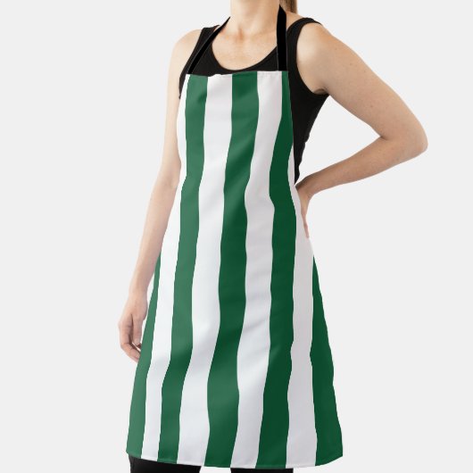 Klassieke flesjes Groen en Witte strepen Schort (Insitu)