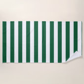  Klassieke flesjes Groen en Witte strepen Strandlaken (Voorkant)