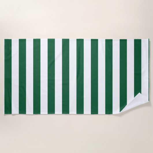  Klassieke flesjes Groen en Witte strepen Strandlaken (Voorkant)