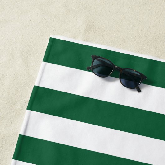  Klassieke flesjes Groen en Witte strepen Strandlaken (In situ)