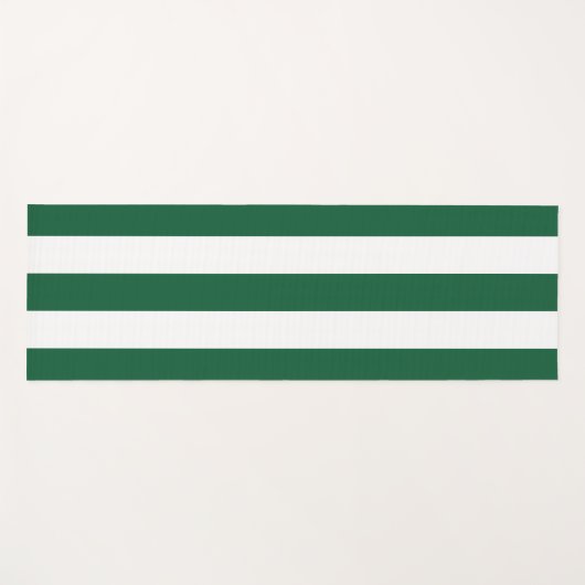 Klassieke flesjes Groen en Witte strepen Yogamat (Voorkant (horizontaal))