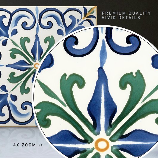 Klassieke Fleur-de-Lis Traditioneel Tegeltje