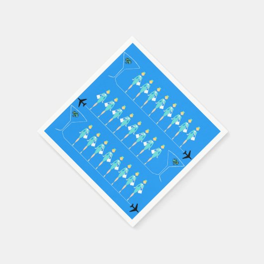 Klassieke Flight Attendant Papieren servetten (Hoek)