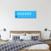 Klassieke Flight Attendant stretched canvas Print (Insitu (Slaapkamer))