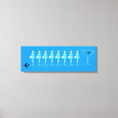 Klassieke Flight Attendant stretched canvas Print (Voorkant)