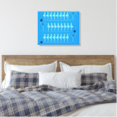 Klassieke Flight Attendant stretched canvas Print (Insitu (Slaapkamer))