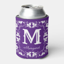  Klassieke Floral Aangepaste Monogram Naam Blikjeskoeler