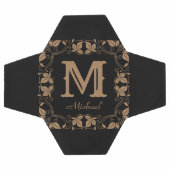  Klassieke Floral Aangepaste Monogram Naam Voetbal (Enkel)