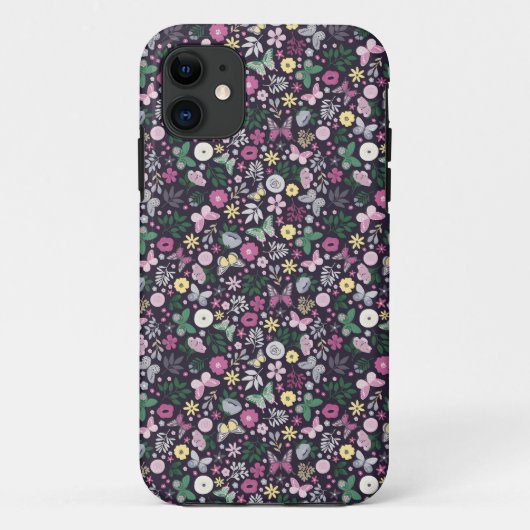 Klassieke Floral Calico Design Case-Mate iPhone Case (Achterkant)