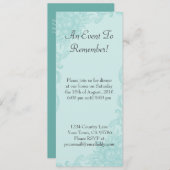 Klassieke Floral Elegance uitnodiging voor binnenp (Voorkant / Achterkant)