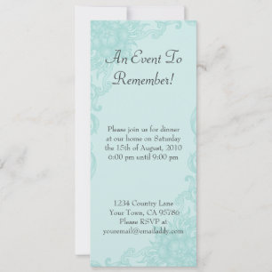 Klassieke Floral Elegance uitnodiging voor binnenp